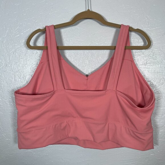 Duluth Trading Co Women Plus Size 3X Pink Armachillo Cooling Longline Sports Bra - Picture 4 of 8